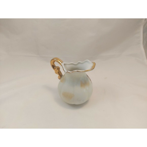 Vintage Brinns Pitsburg Hand Painted 4" Floral Pitcher Japan #T-2008 Gilded - Picture 3 of 8